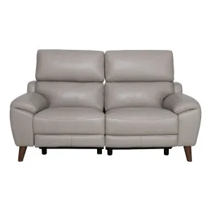 Anthony 2 Seater Recliner Sofa in Alpine Leather Beige by OZ Design, a Sofas for sale on Style Sourcebook