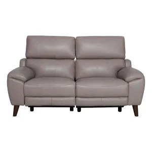 Anthony 2 Seater Recliner Sofa in Alpine Leather Grey by OZ Design, a Sofas for sale on Style Sourcebook