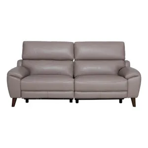 Anthony 3 Seater Recliner Sofa in Alpine Leather Grey by OZ Design, a Sofas for sale on Style Sourcebook