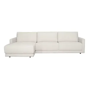 Hendrix 3 Seater Sofa + Chaise LHF in Prince White by OZ Design, a Sofas for sale on Style Sourcebook