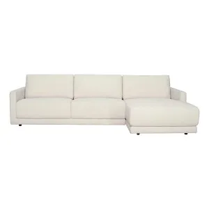 Hendrix 3 Seater Sofa + Chaise RHF in Prince White by OZ Design, a Sofas for sale on Style Sourcebook