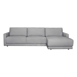 Hendrix 3 Seater Sofa + Chaise RHF in Prince Grey by OZ Design, a Sofas for sale on Style Sourcebook
