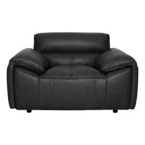 Marco Armchair in Jersey Leather Black by OZ Design, a Chairs for sale on Style Sourcebook