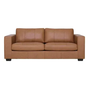 Toronto 3 Seater Sofa in Urbane Leather Light Brown by OZ Design, a Sofas for sale on Style Sourcebook
