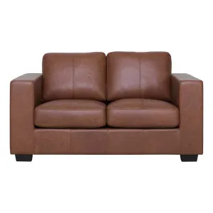 Toronto 2 Seater Sofa in Urbane Leather Dark Brown by OZ Design, a Sofas for sale on Style Sourcebook