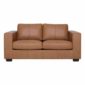 Toronto 2.5 Seater Sofa in Urbane Leather Light Brown by OZ Design, a Sofas for sale on Style Sourcebook