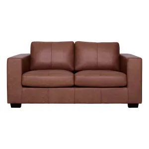 Toronto 2.5 Seater Sofa in Urbane Leather Dark Brown by OZ Design, a Sofas for sale on Style Sourcebook