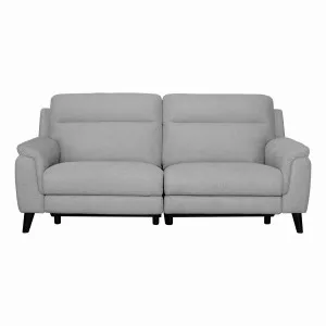 Forbes 3 Seater Recliner Sofa in Mars Silver by OZ Design, a Sofas for sale on Style Sourcebook
