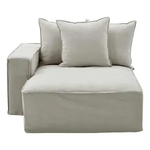 Ella Sofa Chaise LHF in Lis Beige by OZ Design, a Sofas for sale on Style Sourcebook