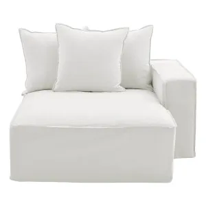 Ella Sofa Chaise RHF in Lis White by OZ Design, a Sofas for sale on Style Sourcebook