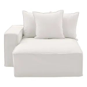 Ella Sofa Chaise LHF in Lis White by OZ Design, a Sofas for sale on Style Sourcebook