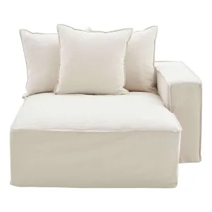 Ella Sofa Chaise RHF in Lis Nature by OZ Design, a Sofas for sale on Style Sourcebook