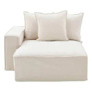 Ella Sofa Chaise LHF in Lis Nature by OZ Design, a Sofas for sale on Style Sourcebook