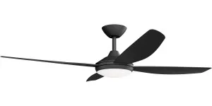 Calibo Vanga 56" DC Smart Ceiling Fan with LED Light and Remote Control Black by Calibo, a Ceiling Fans for sale on Style Sourcebook