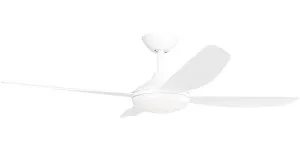 Calibo Vanga 52" DC Smart Ceiling Fan with LED Light and Remote Control White by Calibo, a Ceiling Fans for sale on Style Sourcebook