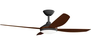 Calibo Vanga 52" DC Smart Ceiling Fan with LED Light and Remote Control Black and Koa by Calibo, a Ceiling Fans for sale on Style Sourcebook