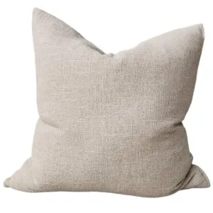 Olga Linen Cotton Cushion 60cm Square - Oatmeal by null, a Cushions, Decorative Pillows for sale on Style Sourcebook