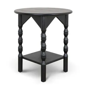 Primrose 52cm Side Table - Full Black by Interior Secrets - AfterPay Available by Interior Secrets, a Side Table for sale on Style Sourcebook