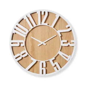 Haddon Wall Clock White - 60cm x 5cm by null, a Clocks for sale on Style Sourcebook