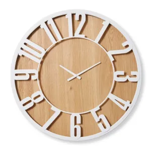 Haddon Wall Clock White - 80cm x 5cm by null, a Clocks for sale on Style Sourcebook