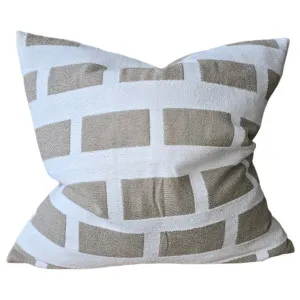 Eden Cushion 50cm Square - Latte | Off White by null, a Cushions, Decorative Pillows for sale on Style Sourcebook