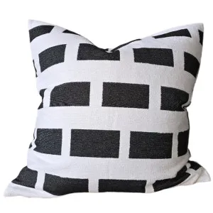 Eden Cushion 50cm Square - Black | Off White by null, a Cushions, Decorative Pillows for sale on Style Sourcebook