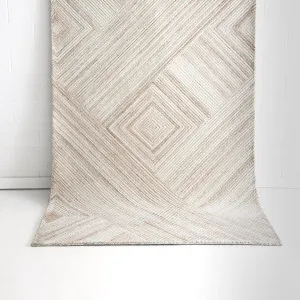 Elara Ivory Beige Wool Rug by null, a Contemporary Rugs for sale on Style Sourcebook