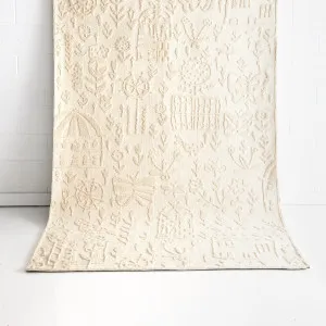 Solace Ivory Wool Nursery Rug by null, a Contemporary Rugs for sale on Style Sourcebook