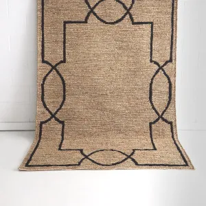 Mirage Natural Black Jute Rug by null, a Contemporary Rugs for sale on Style Sourcebook