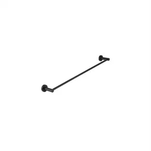 Round Towel Rail Single 600 Matte Black by null, a Towel Rails for sale on Style Sourcebook