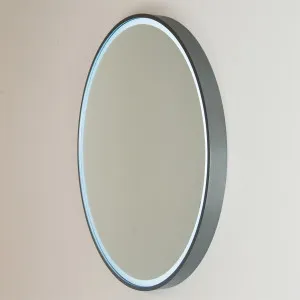 Sphere LED Mirror 610 Gun Metal by null, a Illuminated Mirrors for sale on Style Sourcebook