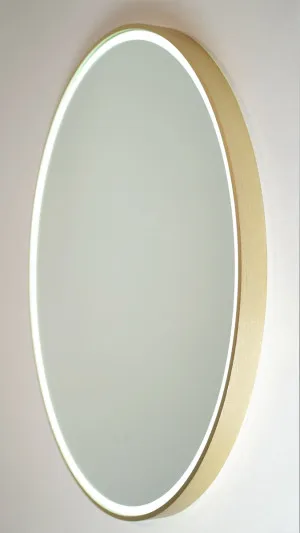 Sphere LED Mirror 610 Brushed Brass by null, a Illuminated Mirrors for sale on Style Sourcebook