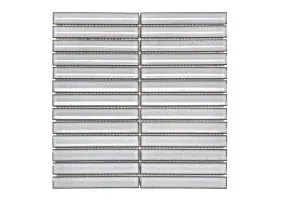 Haifu Grey Speckled Embossed Gloss Mosaic Tile by null, a Mosaic Tiles for sale on Style Sourcebook
