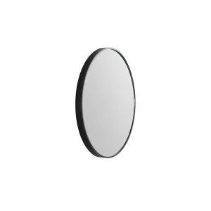 Modern Round Framed Mirror 610 Matte Black by null, a Vanity Mirrors for sale on Style Sourcebook