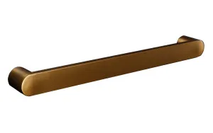 Towel Rail Heated Round 600 Brushed Gold by null, a Towel Rails for sale on Style Sourcebook