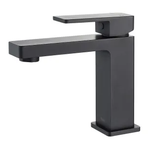 Ceram Basin Mixer Matte Black by null, a Bathroom Taps & Mixers for sale on Style Sourcebook
