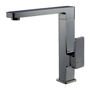 Ceram Sink Mixer Square Neck 196 Matte Black by null, a Kitchen Taps & Mixers for sale on Style Sourcebook