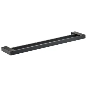 Ceram Towel Rail Double 600 Matte Black by null, a Towel Rails for sale on Style Sourcebook