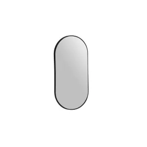 Modern Oblong Framed Mirror 460X910 Matte Black by null, a Vanity Mirrors for sale on Style Sourcebook