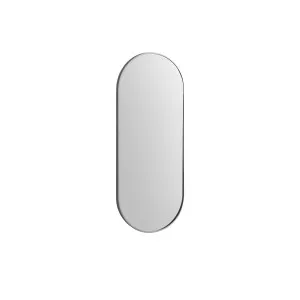 Modern Oblong Framed Mirror 460X1210 Brushed Nickel by null, a Vanity Mirrors for sale on Style Sourcebook