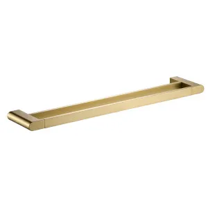Flores Towel Rail Double 800 Brushed Gold by null, a Towel Rails for sale on Style Sourcebook