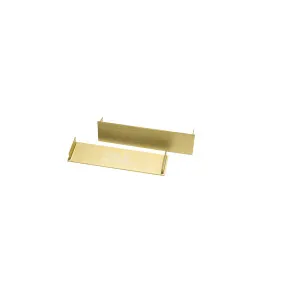 Lauxes Next Generation Floor Grate & Standard Tile Insert Floor Grate End Caps 26mm High (Pack of 2) - Matt Yellow Gold by null, a Shower Grates & Drains for sale on Style Sourcebook