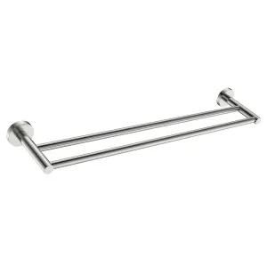 Misha Double Towel Rail 600 Brushed Nickel by null, a Towel Rails for sale on Style Sourcebook