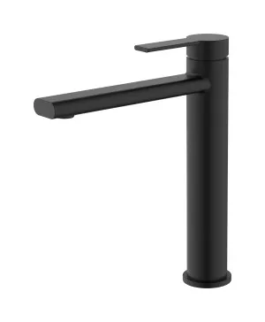 Lina Vessel Basin Mixer Matt Black by null, a Bathroom Taps & Mixers for sale on Style Sourcebook