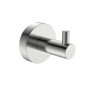 Misha Round Robe Hook Brushed Nickel by null, a Shelves & Hooks for sale on Style Sourcebook