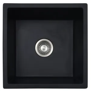 Lina Single Sink NTH 450X450 Matte Black Granite by null, a Kitchen Sinks for sale on Style Sourcebook