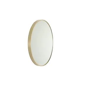 Modern Round Framed Mirror 810 Brushed Brass by null, a Vanity Mirrors for sale on Style Sourcebook