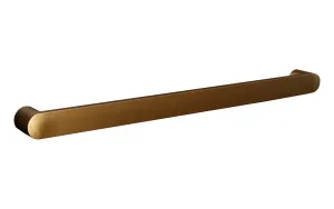 Towel Rail Heated Round 800 Brushed Gold by null, a Towel Rails for sale on Style Sourcebook