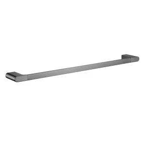 Lina Single Towel Rail 600 Gun Metal by null, a Towel Rails for sale on Style Sourcebook