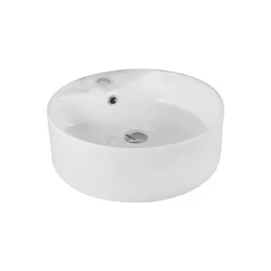 Caval Vessel Basin 1TH Ceramic 400X400 Gloss White by null, a Basins for sale on Style Sourcebook